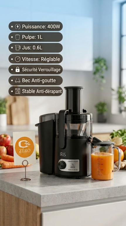 Centrifugeuse pour fruits et légumes