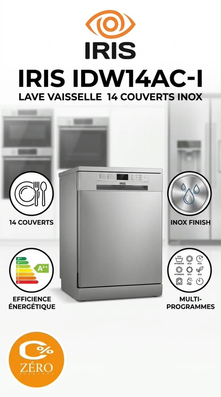 LV2 Lave-vaisselle IRIS – 14 couverts – Image 1