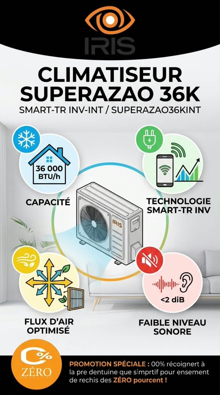 clim3 Climatiseur Smart Inverter (Unité Intérieure) – Image 1